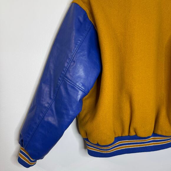 Vtg Varsity Letterman Jacket Game Sportswear Leather & Wool Men's L - Picture 9 of 14